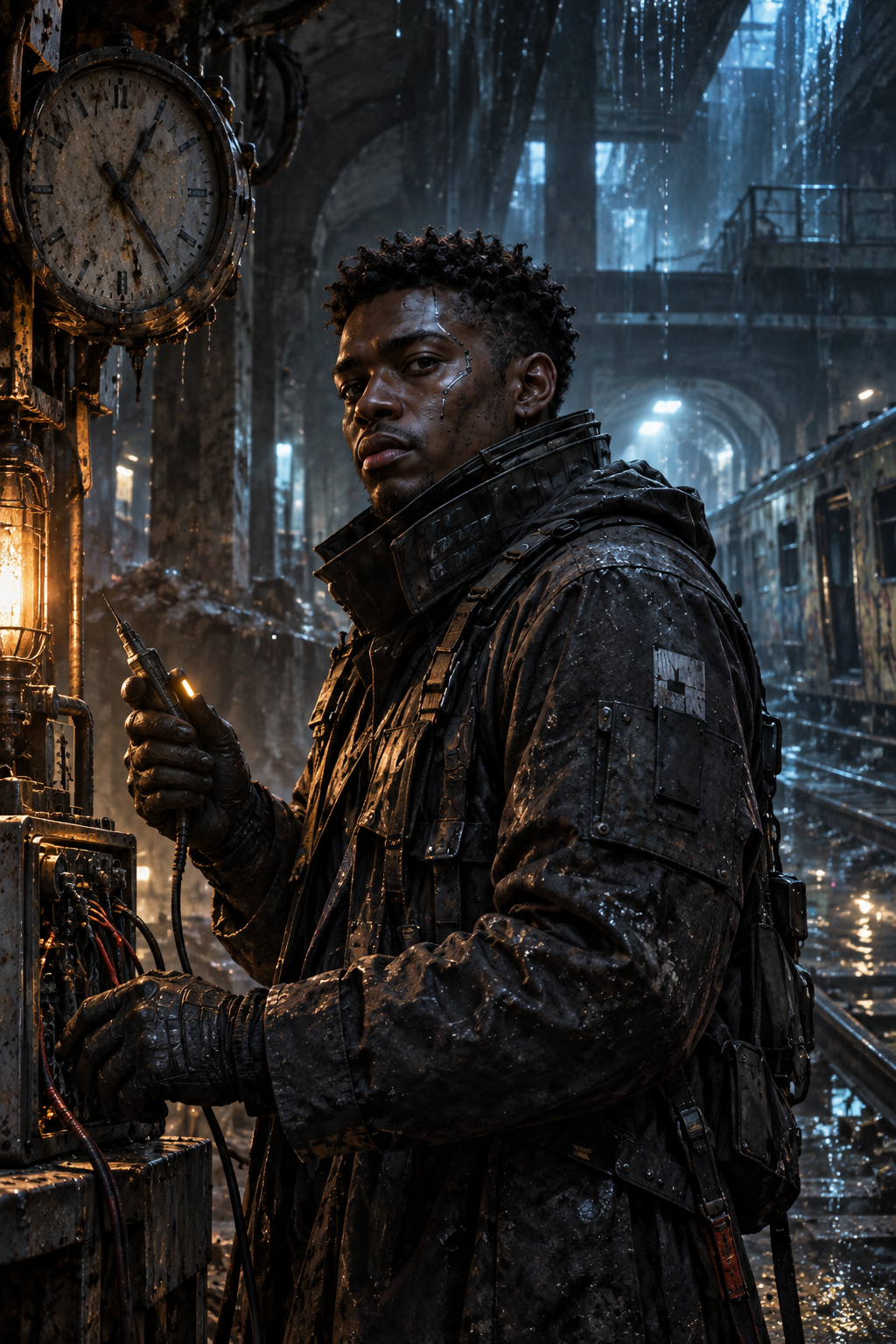 Dax Rhen, The keeper of broken clocks, in NEON CITY